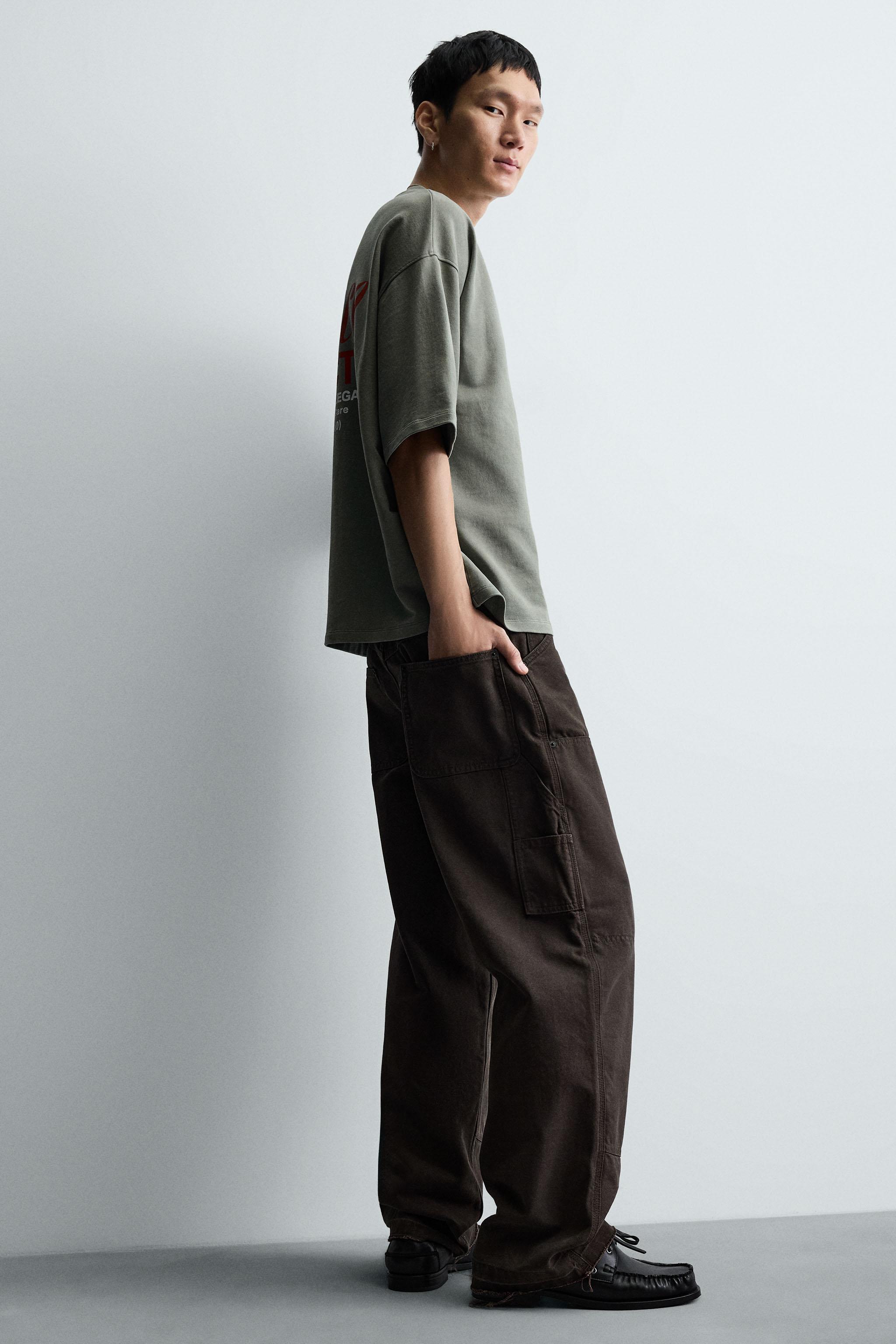 WASHED PRINTED TEXT SWEATSHIRT